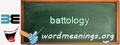 WordMeaning blackboard for battology